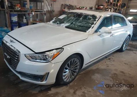 2017 Genesis G90 3.3T Premium из США, поврежденный, VIN KMHG34JA6HU029815